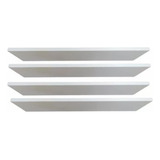 Kit 04 Prateleiras Mdf 100x20 Branco 1 Metro Nicho Brinquedo
