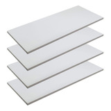 Kit 04 Prateleiras Nicho Mdf 35x30 Branca 15mm 35cm X 30cm.