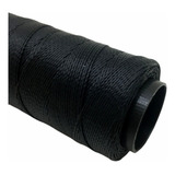 Kit 04 Rolos Fio Preto Encerado Colar 1mm 100g/165m