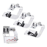 Kit 04 Sapata Barra Bainha Viés Regulável Máquina Doméstica