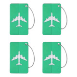Kit 04 Tag Etiqueta De Mala E Mochila - Verde