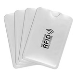 Kit 04 Unid Bloqueador Rfid Carteira Cartão Crédito