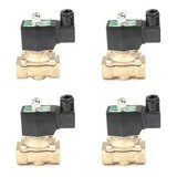 Kit 04 Válvula Solenoide 2/2 Nf Para Suspensão A Ar 1/2 12v