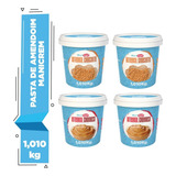 Kit 04x Manicrem Pasta De Amendoim Cremosa E Crocante - 1kg