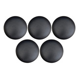 Kit 05 Assentos Redondo Banqueta Cadeira Corino Preto 39 Cm