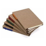 Kit 05 Bloco De Anotações Ecológico E Caneta