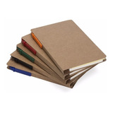 Kit 05 Bloco De Anotações Ecológico E Caneta
