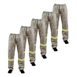 Kit 05 Calça Brim Pesado Profissional Pronta Entrega C/faixa