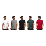 Kit 05 Camisetas Masculina Camisa Oversized Longline Swag C1