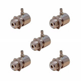 Kit 05 Conector Uhf Fêmea Cachimbo Para Antena Rádio Px Vhf