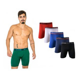 Kit 05 Cuecas Boxer Ciclista Long