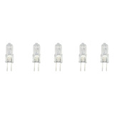 Kit 05 Lâmpadas Halógena Jc Bi-pino G4 10w 12v Para Lustre Voltagem 12v