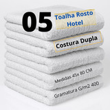 Kit 05 Toalhas Rosto Hotel Clinica