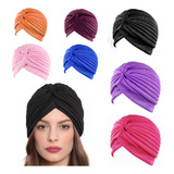 Kit 05 Turbante Feminino Touca Faixa Elegante Tiara Atacado