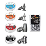 Kit 05 Unds Precisão Super Chumbinhos Votex + Flash Brinde