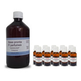 Kit 06 Essências 10ml P/ Perfumes + Base Pronta De 500ml