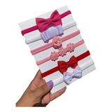 Kit 06 Laço De Cabelo Faixinha Bebê De 27,90 Por 24,90