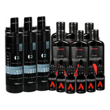 Kit 06 Óleo De Barba + 6 Shaving 750 Ml + 6 Balm Element