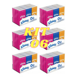 Kit 06 Pacotes Lenços De Papel Descartáveis Kleenex 120un