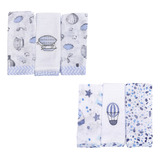 Kit 06 Paninho Pano Babete Fraldinha Fralda De Boca Bebe
