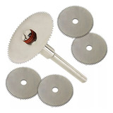 Kit 06 Peças Mini Disco Serra Circular Dremel 