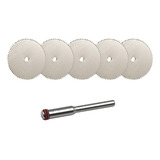 Kit 06 Pecas Mini Disco Serra Circular Micro Retifica