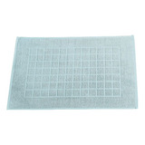 Kit 06 Toalhas De Piso Banheiro 45x70 Felpudo Tapete Macio Cor Azul-claro