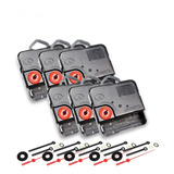 Kit 06x Máquina De Relógio Para Parede Quartz Eixo 16,5