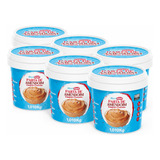Kit 06x Pasta De Amendoim Manicrem Cremosa Integral - 1 Kg