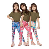 Kit 07 Calça Leg Infantil Personagens Criança Revenda Oferta