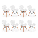 Kit 08 Cadeiras Charles Eames Eiffel