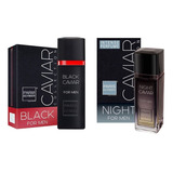 Kit 1 Black Caviar Masculino 100ml + 1 Night Caviar 100ml