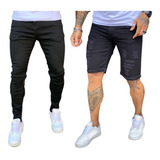 Kit 1 Calça Jogger Com Punho