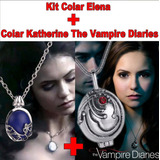 Kit 1 Colar Katherine The Vampire Diaries + 1 Colar Elena