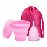 Kit 1 Coletor Menstrual P Reutilizável Copo Esterilizador