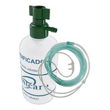 Kit 1 Copo Umidificador Oxigênio + 1 Cateter Nasal Oxig Anvi