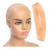 Kit 1 Faixa Hair Grip + 2 Wig Cap Touca Fina Para Peruca Wig