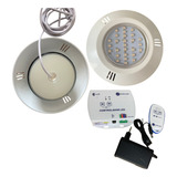 Kit 1 Led 9w Colorido Piscina Igui+1 Painel De Comando