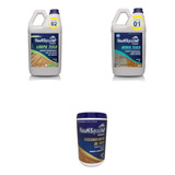 Kit 1 Limpa Teka 5l + 1 Nova Teka 5l + 4 Restaurador 1kg