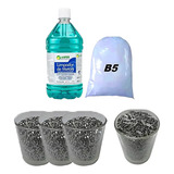 Kit 1 Palitos,3 Lentilha Aco Inox Polimento Shampoo E Po B5