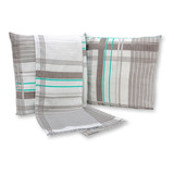 Kit 1 Peseira Queen + 2 Capas 40cm X 40cm Piquet Favinho