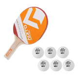 Kit 1 Raquete Ping Pong Vollo