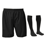 Kit 1 Shorts + 1 Meião Futebol Infantil Tamanho 10
