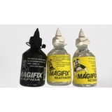 Kit 1 Tinta Secagem Rápida+ 1 Reativador+ Retardador Magifix