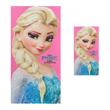 Kit 1 Toalha De Banho Frozen Elsa R + 1 Toalha De Rosto 