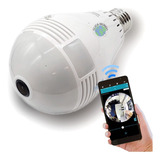 Kit 10 - Camera Lampada 360 Ip Segurança Espia Wifi