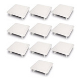 Kit 10 Arandela 6 Polegadas Som Quadrada Teto Gesso Ambiente