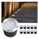 Kit 10 Balizador Luminária Led 5w Blindado Chão Piso Jardim