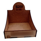Kit 10 Bandejas Mdf Expositor Brownie Palha Doce 15x15x9,5