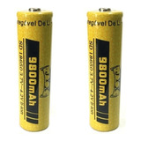 Kit 10 Bateria18650/9800mah 3.7-4.2v P/ Lanterna